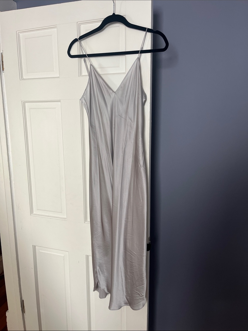 Nili Lotan Silver Silk Slip Maxi Dress - brand new never worn.
